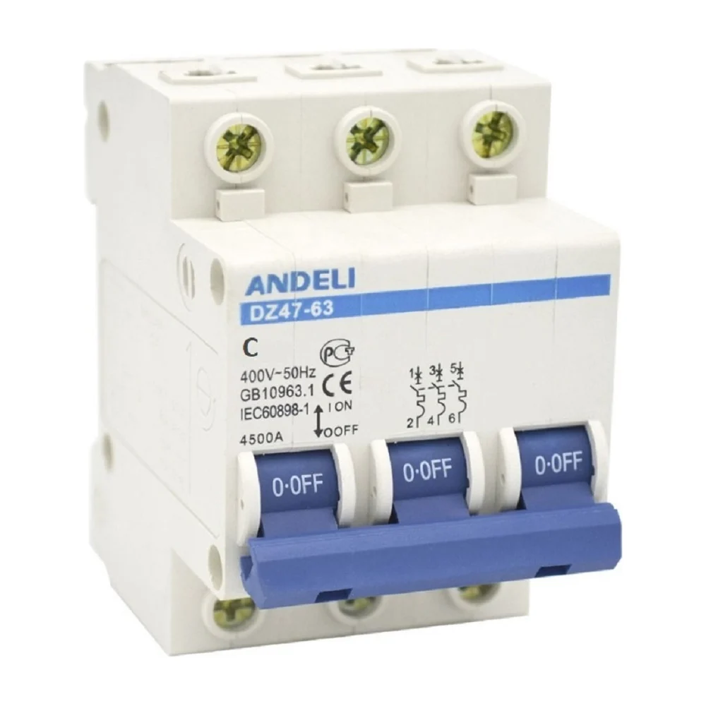Автоматический выключатель ANDELI DZ47-63 ADL01-094