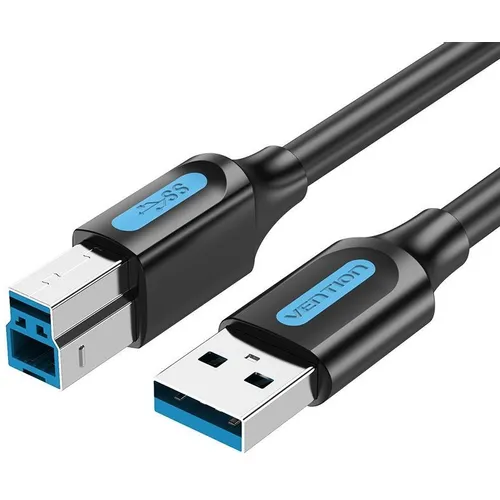 Кабель USB3.0 VENTION COOBF, USB 3.0 A(m) - USB 3.0 B (m), круглое, 1м