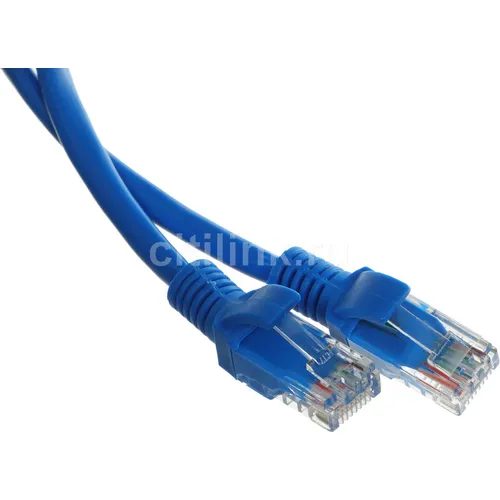 Патч-корд PREMIER PP10-0.5M/B литой (molded), UTP, кат.5E, 0.5м, 4 пары, 26AWG, 0.02мм, медь, многожильный, синий