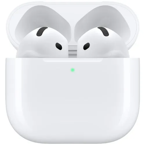 Наушники Apple AirPods 4 A3050,A3053,A3058, Bluetooth, вкладыши, белый [mxp63za/a]