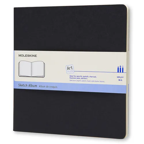 Блокнот Moleskine Art Cahier, 88стр, черный [artska5]