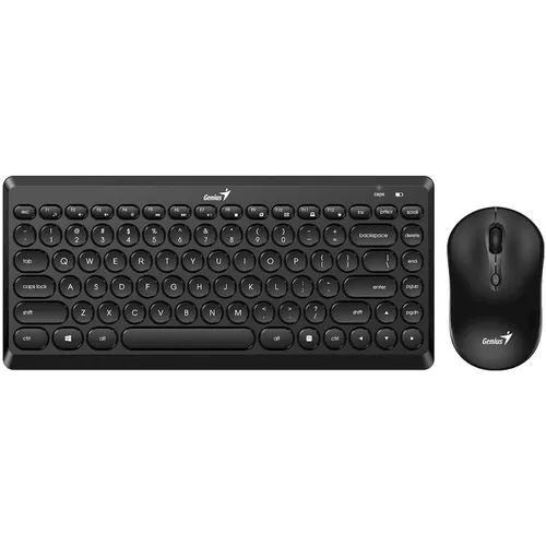 Комплект (клавиатура+мышь) Genius LuxeMate Q8000, беспроводной, черный [31340013402]