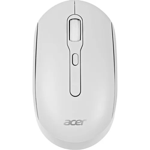 Мышь беспроводная Acer OMR308, Bluetooth/Радио, оптическая, USB, 1600dpi, белый [zl.mcecc.023]