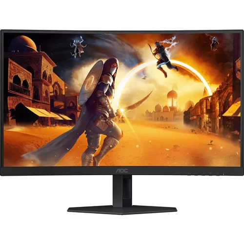 27" Монитор AOC Gaming C27G4ZE, 1920x1080, VA, 280Гц, 1хHDMI, 1хDP, изогнутый, черный/красный и черный