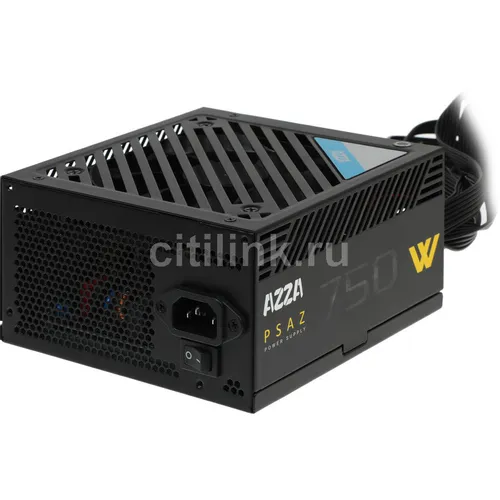 Блок питания AZZA PSAZ-750W, 750Вт, 80 PLUS BRONZE, 120мм, черный, retail