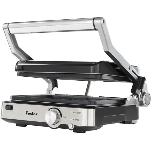 Электрогриль TESLER EG-205, серебристый