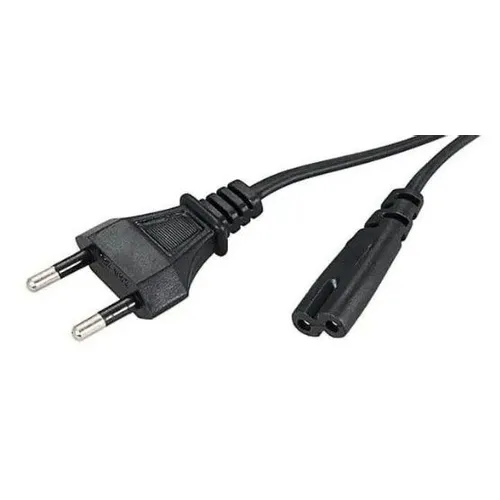 Кабель питания Buro BU-PCAB-1.8-2PIN, IEC C7 (2-pin) - Евровилка, 1.8м