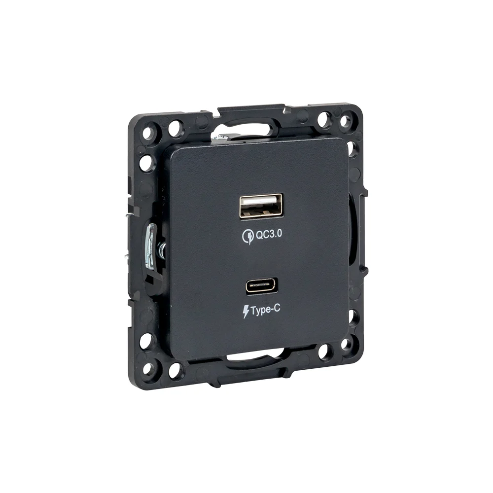 Механизм розетки EKF Стокгольм PROxima EZR-2USB-type-C