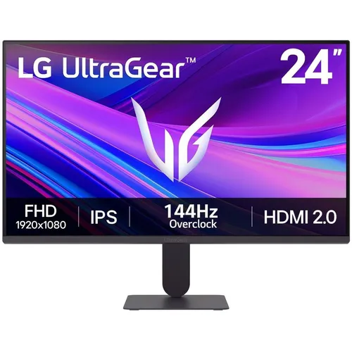 23.8" Монитор LG UltraGear 24G411A-B, 1920x1080, IPS, 144Гц, 1хHDMI, 1хDP, черный [24g411a-b.aruz]