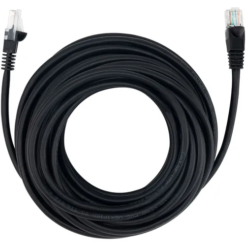 Патч-корд Buro литой (molded), UTP, кат.5E, 10м, 4 пары, 26AWG, алюминий омедненный, многожильный, черный