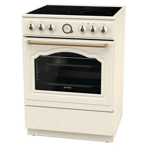 Электрическая плита Gorenje GECS6B70CLI, стеклокерамика, без крышки, бежевый