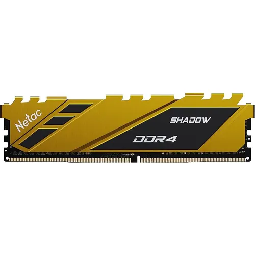 Оперативная память NETAC Shadow NTSDD4P32SP-08Y DDR4 - 1x 8ГБ 3200МГц, DIMM, Yellow, Ret