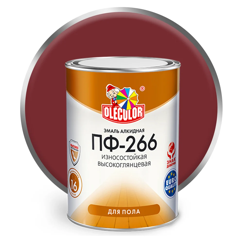 Эмаль для пола Olecolor ПФ-266 4300002477