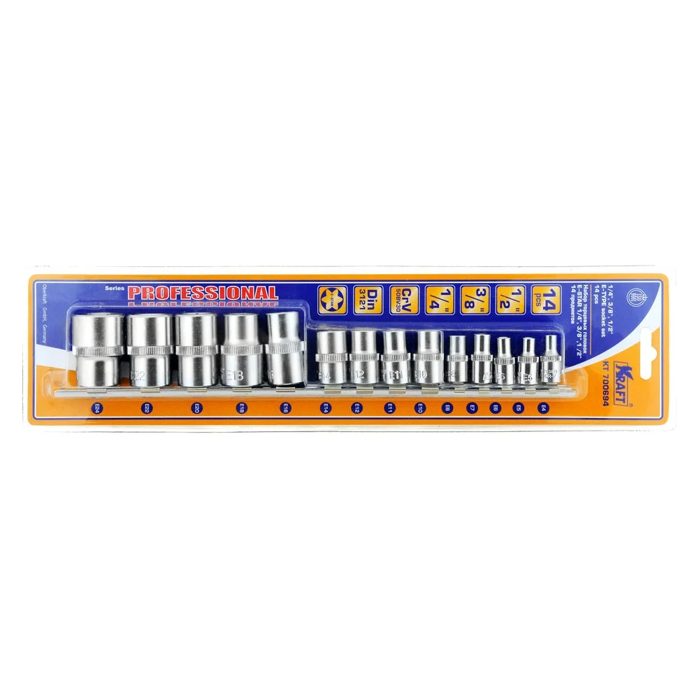 Набор торцевых головок KRAFT 700694