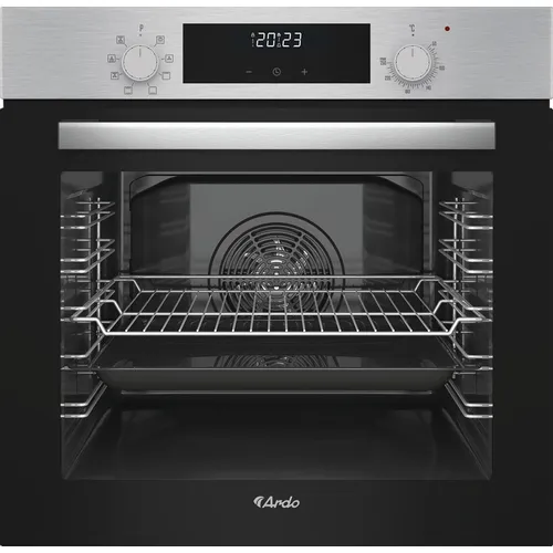 Духовой шкаф электрический Ardo BO28EX2, 79л, дверца с 3 стеклами, серебристый/черный