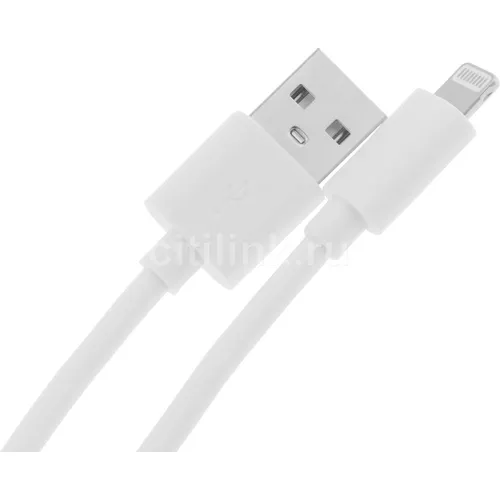 Кабель KINGPRICE KP-USBAL-2m, Lightning (m) - USB (m), 2м, 2.4A, белый