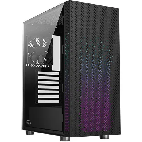 Корпус ATX AZZA Celesta F, Midi-Tower, без БП, черный [csaz-340f celesta]