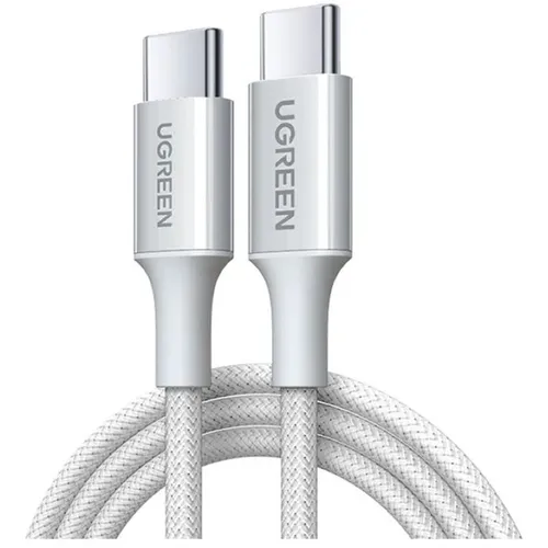 Кабель UGREEN USB Type-C (m) - USB Type-C (m), 2м, 3A, белый [65248]