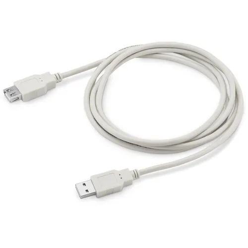Кабель-удлинитель USB2.0 Buro Reversible, USB A(m) - USB A(f), 1.8м, серый