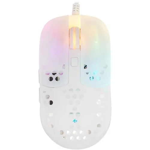 Мышь проводная XTRFY MZ1, игровая, оптическая, USB, 16000dpi, белый [mz1-rgb-white-tp]