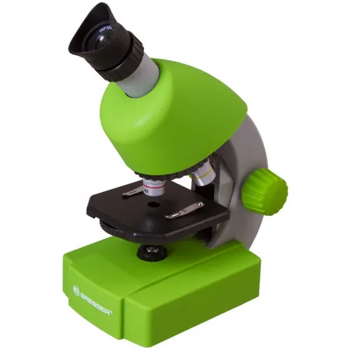Микроскоп BRESSER Junior 70124, 40-640x, на 3 объектива, зеленый