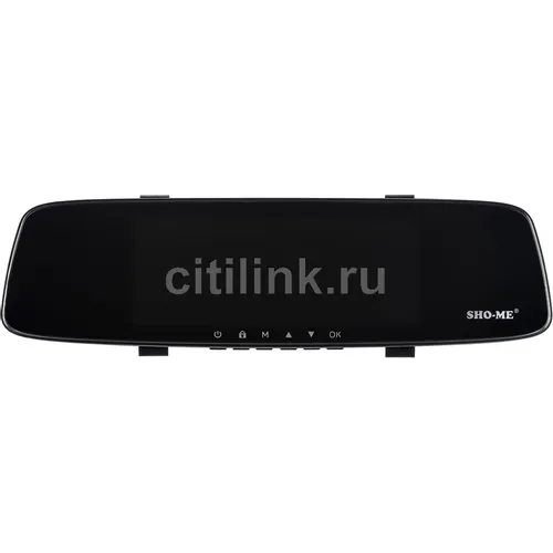 Видеорегистратор с радар-детектором Sho-Me Combo Mirror WiFi Duo, черный