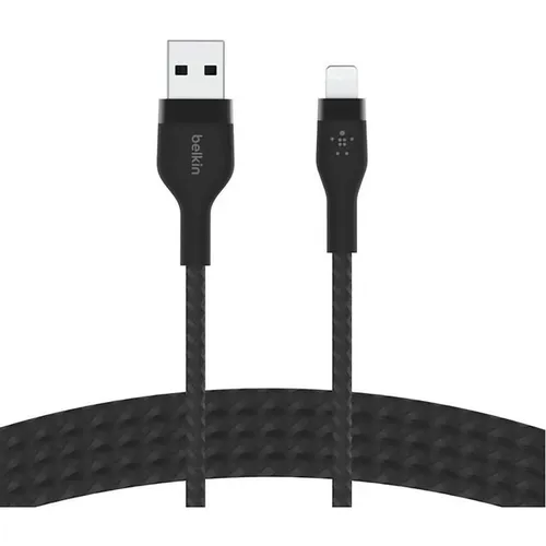 Кабель Belkin CAA010bt3MBK, Lightning (m) - USB (m), 3м, MFI, черный