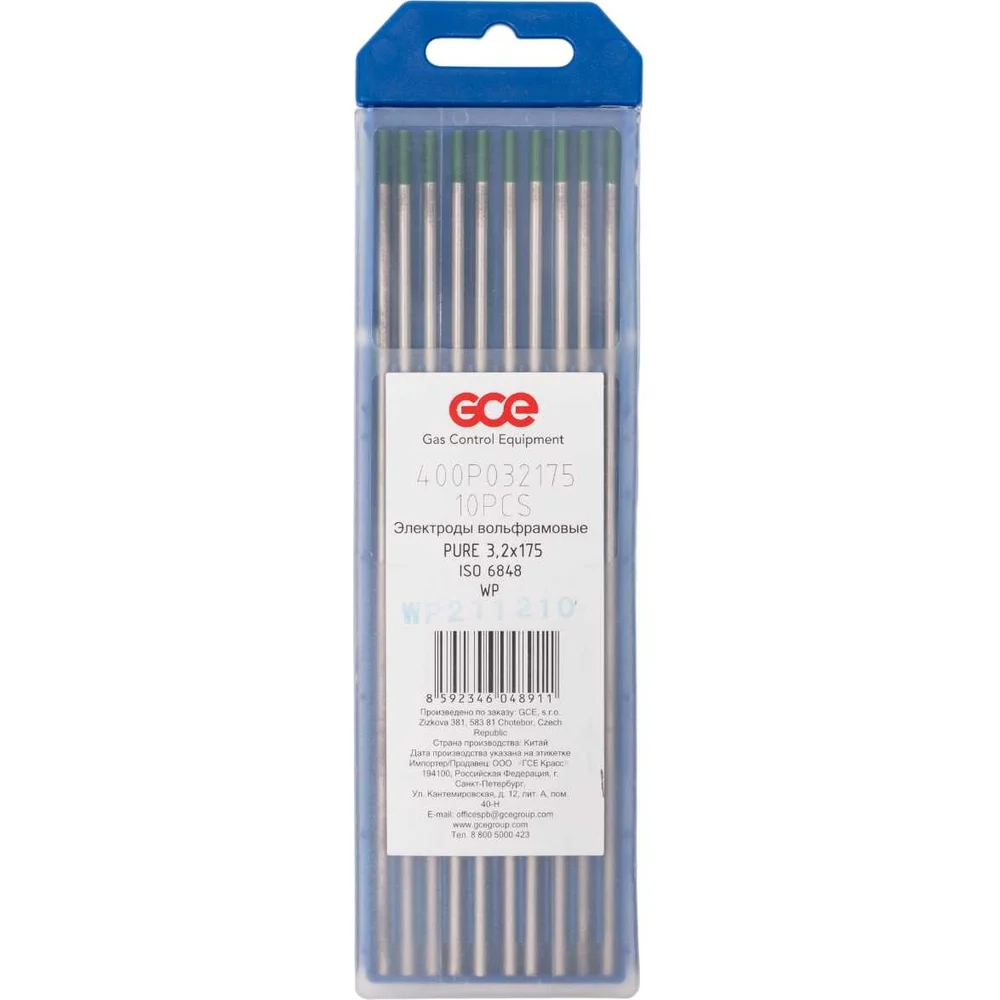 Вольфрамовый электрод GCE WP 400P032175SB