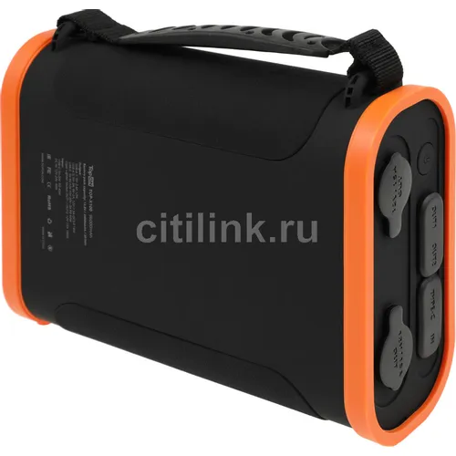 Электростанция портативная TopON TOP-X100 96000mAh 3A QC3.0 3xUSB черный/оранжевый (чехол в комплект