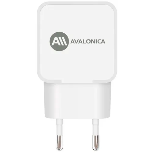 Сетевое зарядное устройство AVALONICA AVA-WCH-008, USB-A, USB-C, 20Вт, 3A, белый [ava-wch-008 white]