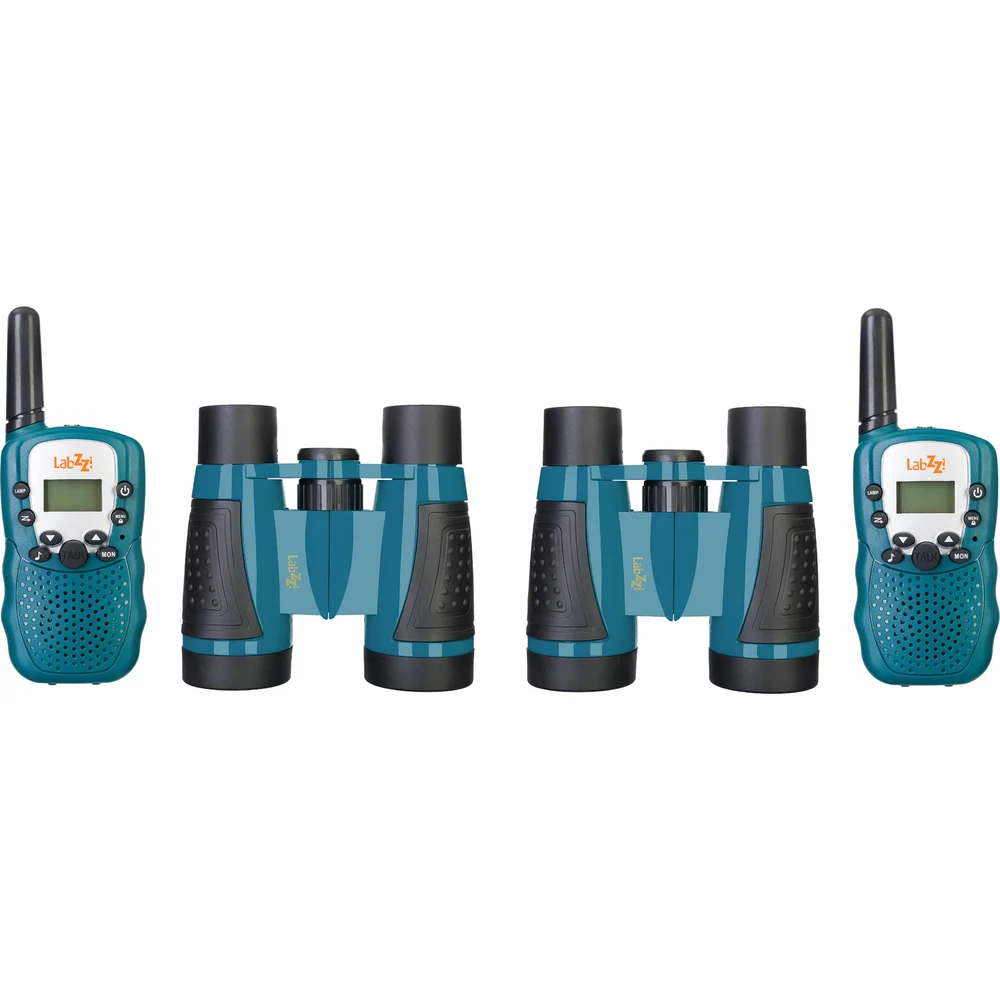 Комплект раций и биноклей Levenhuk LabZZ WTT10 Blue 79902