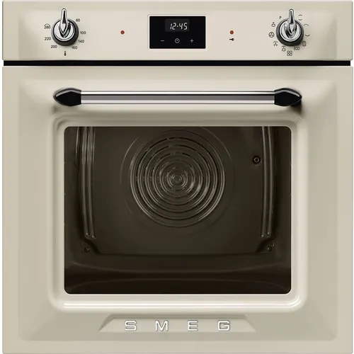 Духовой шкаф электрический SMEG Victoria SOP6900TP, 68л, дверца с 4 стеклами, кремовый
