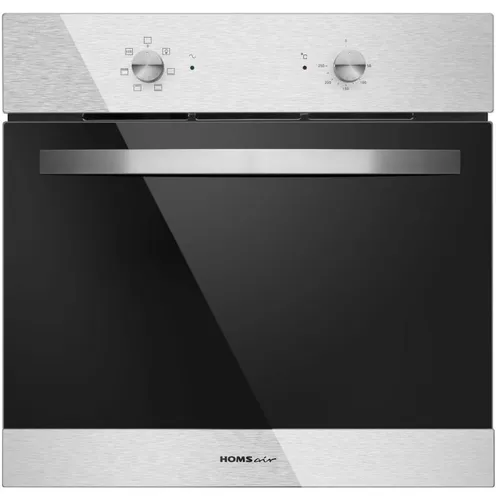 Духовой шкаф электрический HOMSAIR OES660S01, 59л, дверца с 2 стеклами, нержавеющая сталь/черный