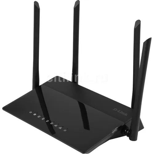 Wi-Fi роутер D-Link DIR-841/RU/A1, Wi-Fi 5, AC1200, 2.4/5ГГц, 4 LAN, черный