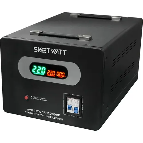 Стабилизатор напряжения SMARTWATT AVR Tower 12000RF черный [4512020370001]