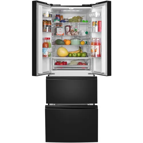 Холодильник трехкамерный MAUNFELD MFF180NFBE01 Total No Frost, French Door, инверторный, черный