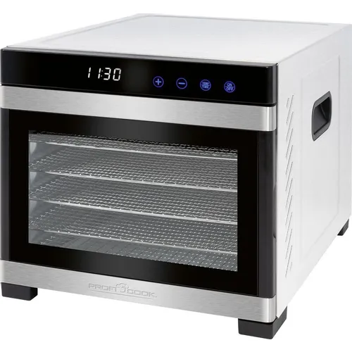 Сушилка для овощей и фруктов PROFI COOK PC-DR 1218, нержавеющая сталь, 6 поддонов