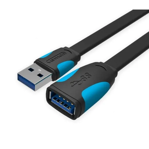 Кабель-удлинитель USB3.0 VENTION VAS-A13-B100, USB 3.0 A(m) - USB 3.0 A(f), круглое, 1м, черный