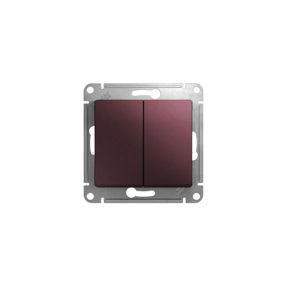 Двухклавишный переключатель Systeme Electric Glossa GSL001165