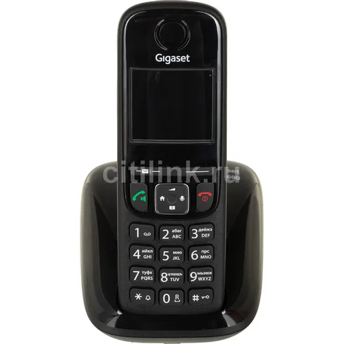 Радиотелефон Gigaset AS690, черный [s30852-h2816-m201]