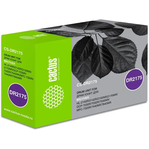Блок фотобарабана Cactus CS-DR2175 DR-2175 черный ч/б:12000стр. для DCP 7030/ 7032 /7032R