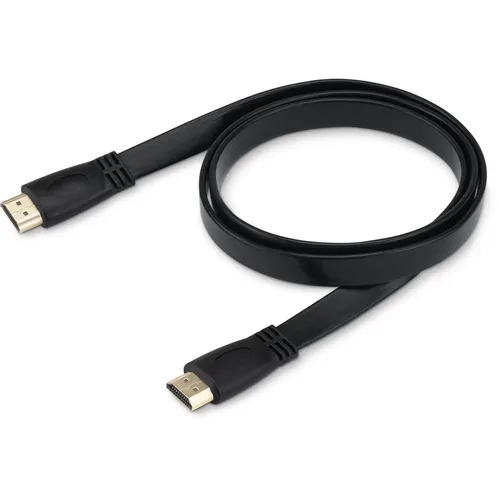 Кабель аудио-видео Buro HDMI 1.4 Flat, HDMI (m) - HDMI (m), ver 1.4, 1м, FLAT, черный [bhp hdmi 1]