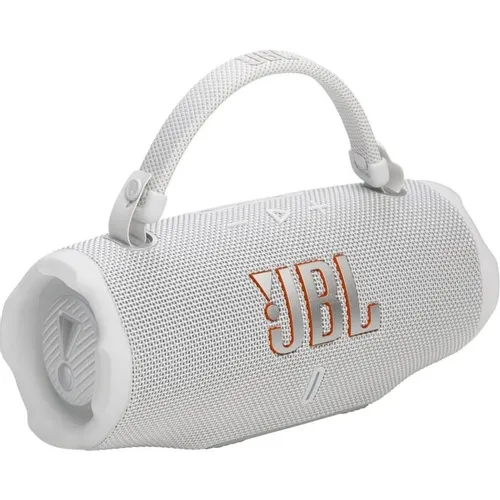 Колонка портативная JBL Charge 6, 45Вт, белый [jblcharge6wht]