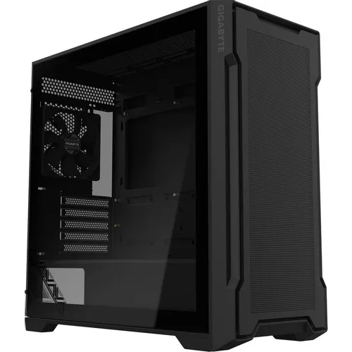 Корпус mATX Gigabyte GB-C102G, Midi-Tower, без БП, черный