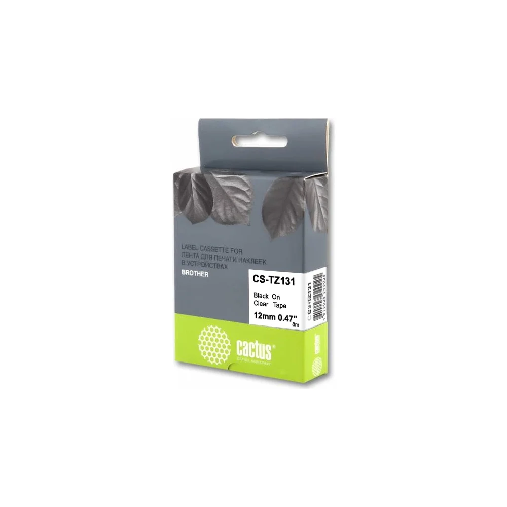 Ленточный картридж для brother 1010/1280/1830vp/7600vp Cactus tze-131 CS-TZ131