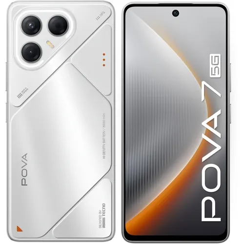 6.78" Смартфон TECNO Pova 7 5G 8/256Gb, NFC, IPS, 144Гц, 6000мAч, серебристый