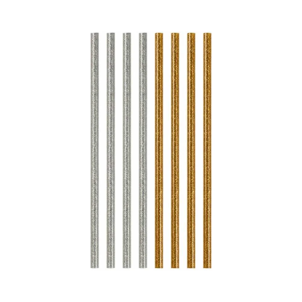 Клей Micron ЭВА, d 7.2 мм, 20 см, ассорти №1 (золото/серебро) для малых клеевых пистолетов с блестками GFGL-7 570995