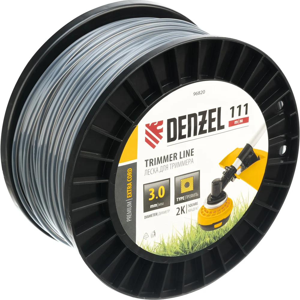 Двухкомпонентная леска для триммера Denzel EXTRA CORD 96820