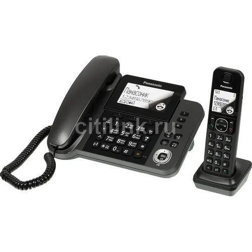 Радиотелефон Panasonic KX-TGF310RUM, серый металлик