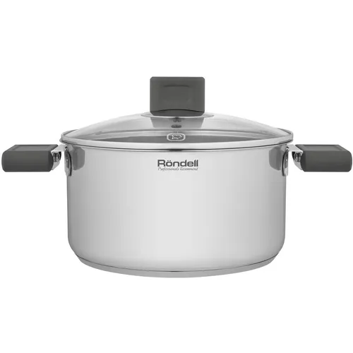Кастрюля 3.1л Rondell Quadro RDS-1596, нержавеющая сталь, с крышкой